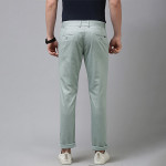 U S Polo Assn Men Grey Printed Denver Slim Fit Trousers