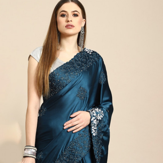 https://shop-ally.in/products/blue-floral-embroidered-satin-saree