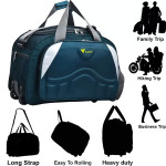 40 L Strolley Duffel Bag - (Expandable) Waterproof Polyester Lightweight 40 L Luggage with 2 Wheels